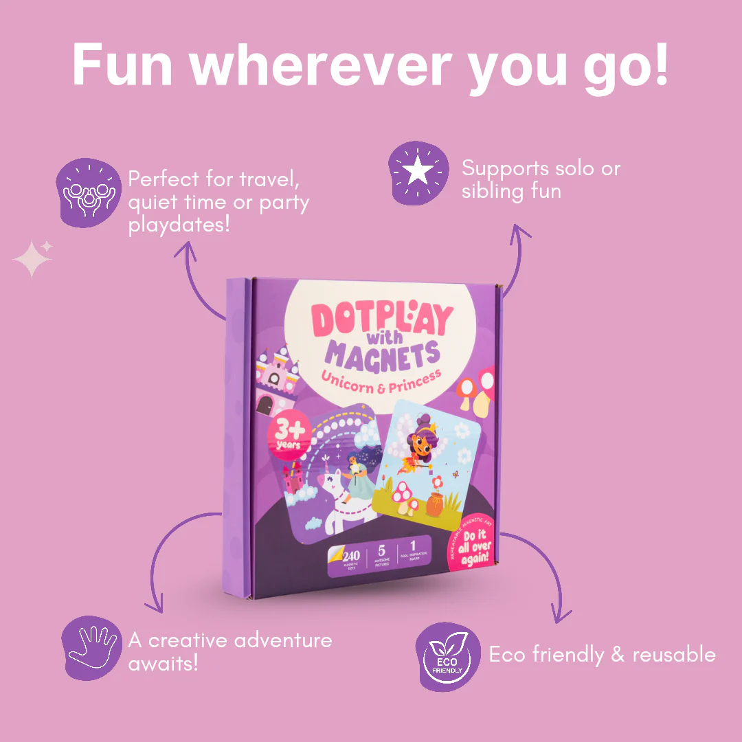 Magnetic Dot Art – Unicorn &amp; Princess Playset