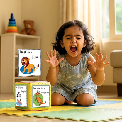 Animal Action Cards with Jumbo Dice