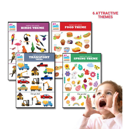 Ispy Busy Bag- Picture Search Reusable Mats Activity for babies and toddlers