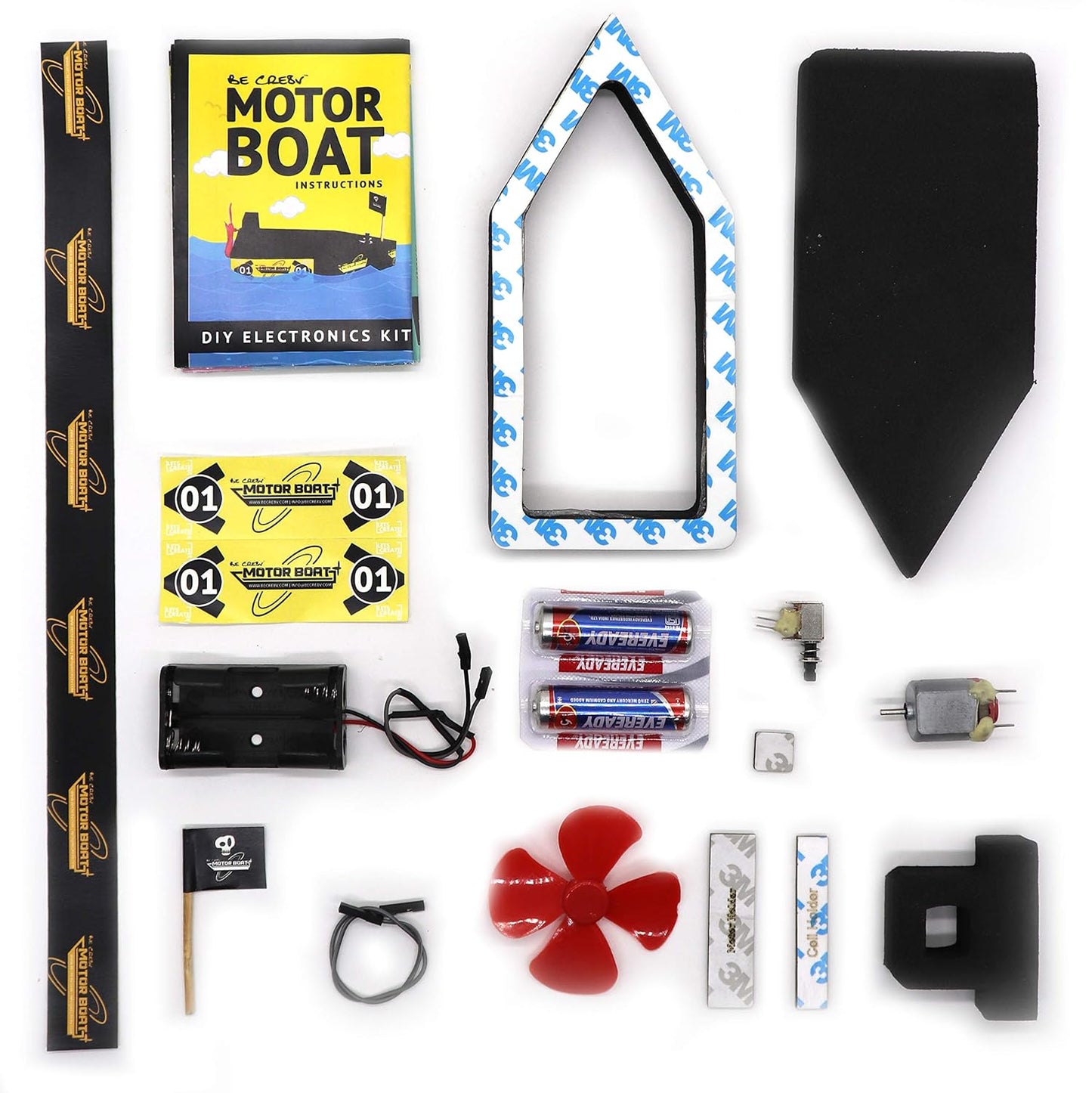 Motor Boat Educational DIY kit for Kids Over 4 Years