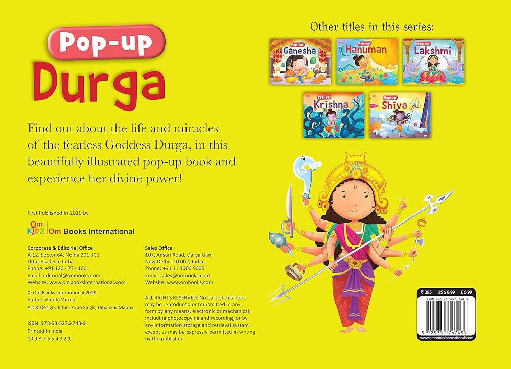 Lord Durga Story in Pop up Board Book