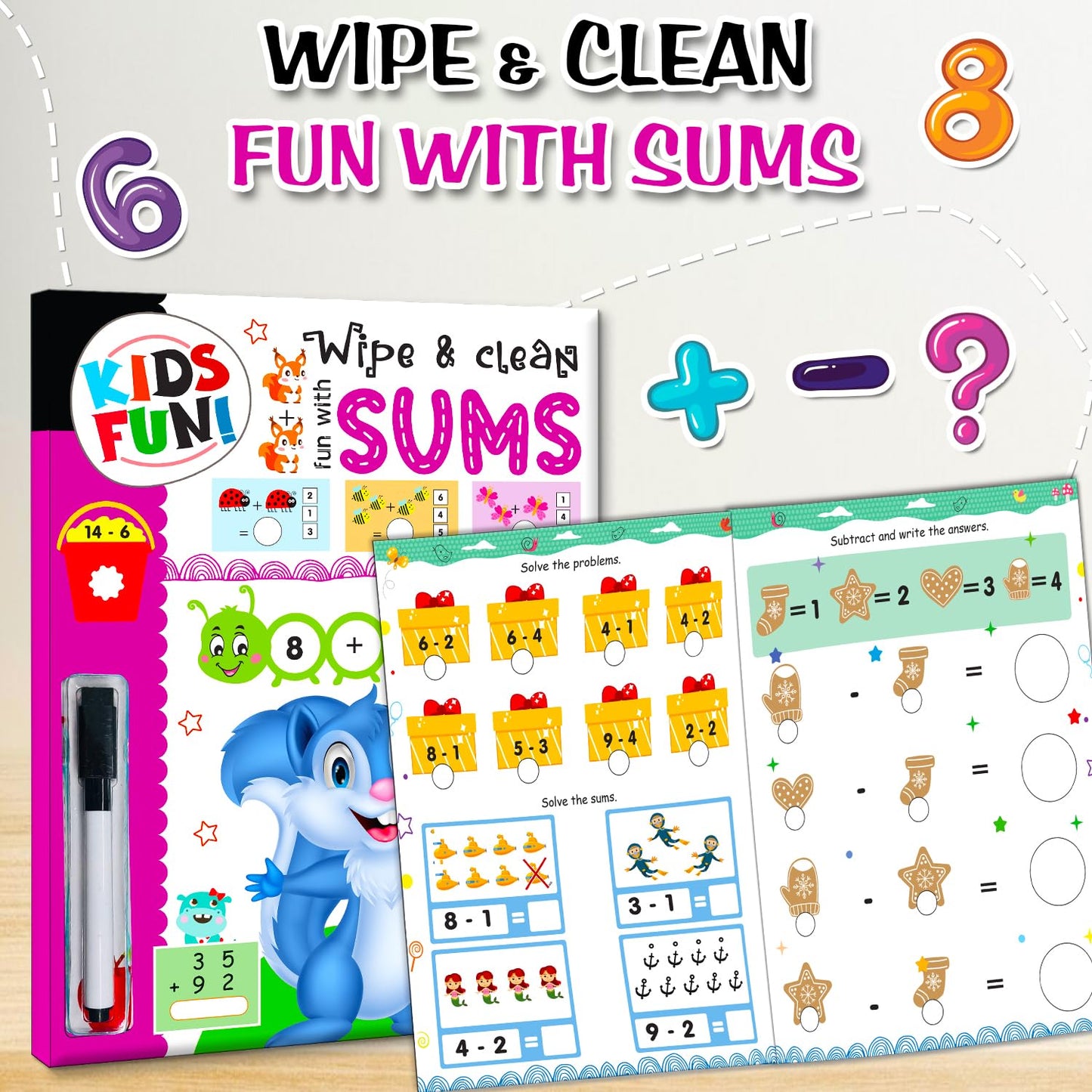 Wipe & Clean Book – Fun with Sums