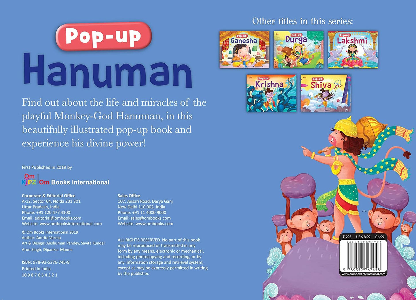 Lord Hanuman in Pop up Board Book