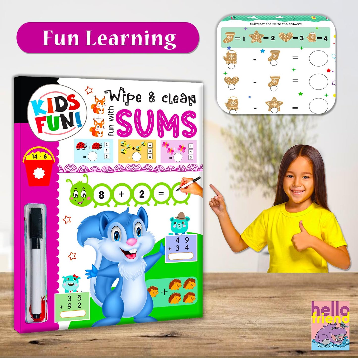 Wipe & Clean Book – Fun with Sums