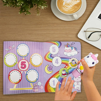 Magic Sticker and Stamper Activity Kit for Kids (Unicorn)