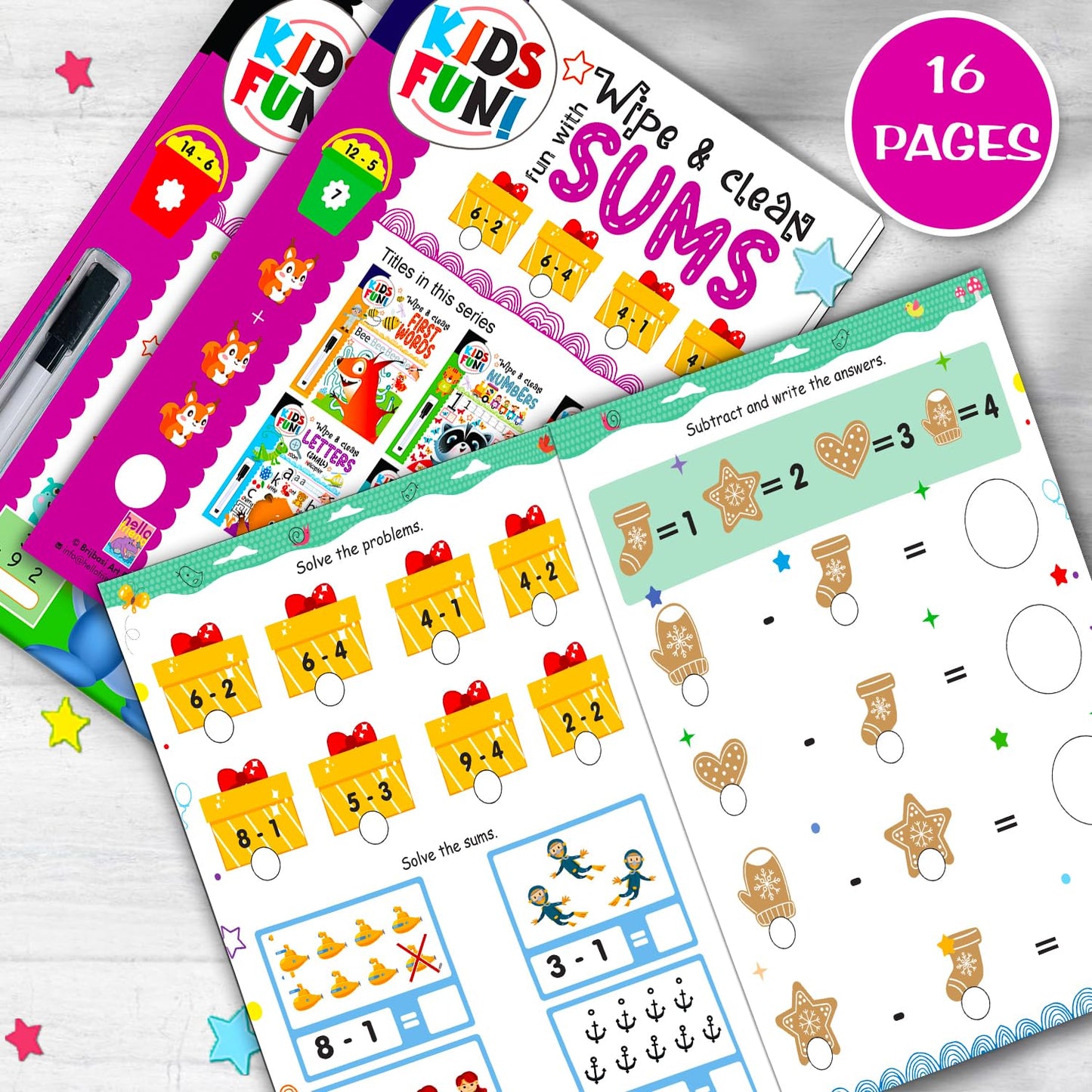 Wipe & Clean Book – Fun with Sums
