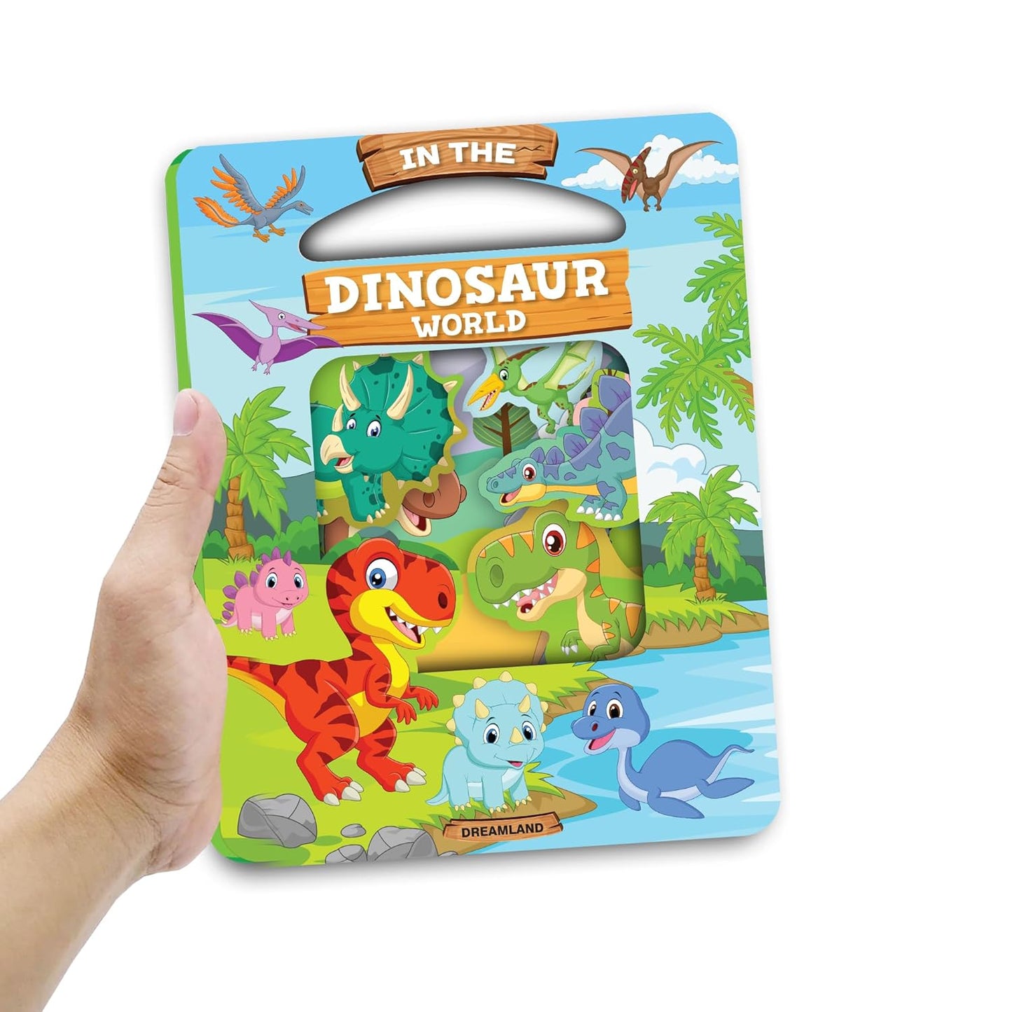 Die Cut Window Board Book - In the Dinosaurs