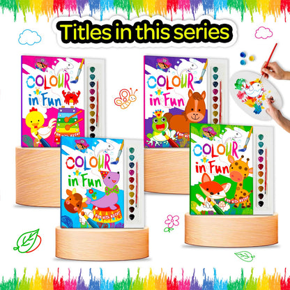 Fun with Water Colorings Kit for Kids (Pink)
