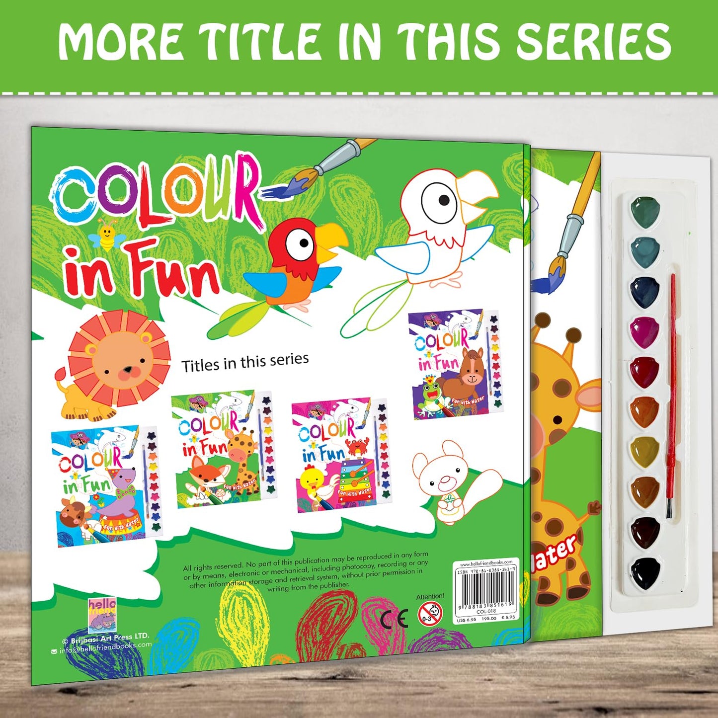 Fun with Water Colouring Kit for Kids – (Green)