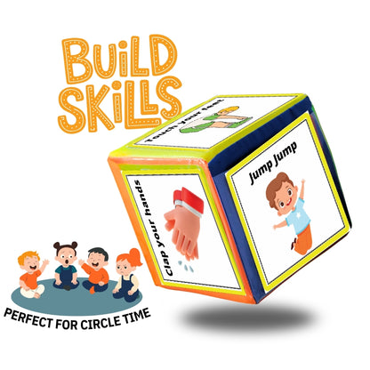 Toddler Action Cards with a Huge Dice