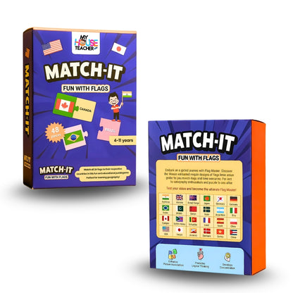 Flags Puzzle - 24 pairs self correcting jigsaw puzzle