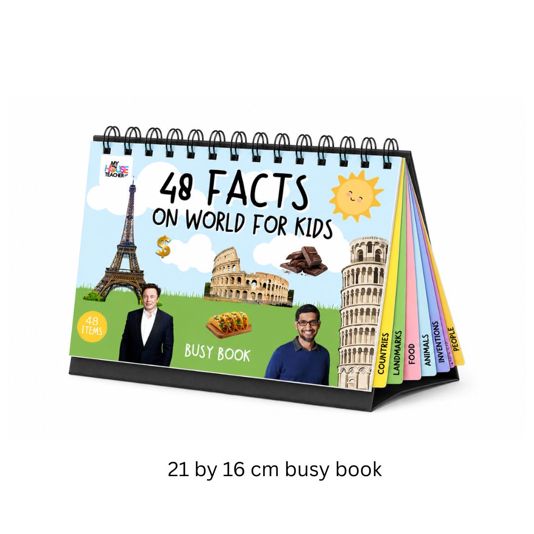 48 World Facts Busy Book for Kids