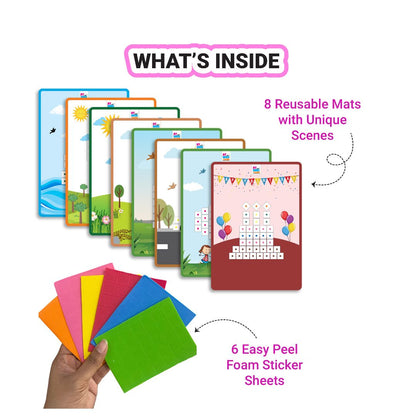 Creative Mosaic Art Foam Sticker Set