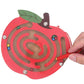 Wooden Magnetic Bead Maze for Kids - Apple