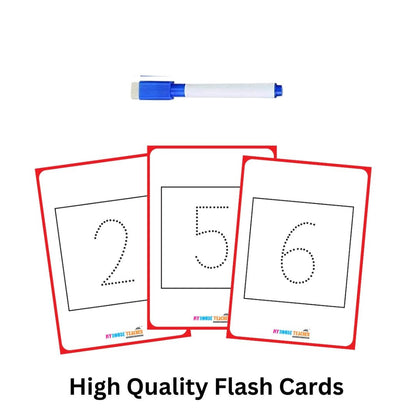 Numbers 0-9 Tracing Reusable Flashcards