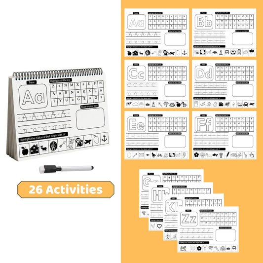 Alphabet Writing Practice And Highlighting A to Z Reusable Mats