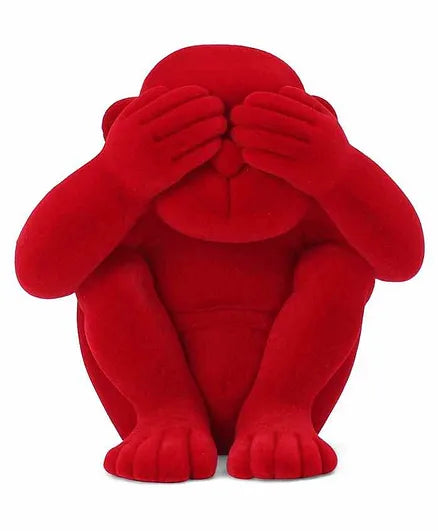 Rubbabu Monkey Soft Toy Red