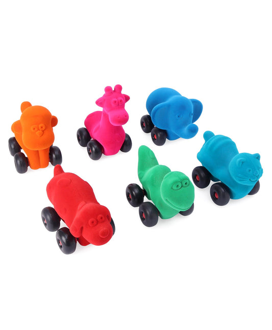 Little Animal Shaped Toy Cars - Pack of 6