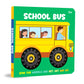 School Bus Wheel Book – Wheel books for kids – Board Book for Children Age 1-3 Years