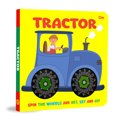 Tractor Wheel Book – Wheel books for kids – Board Book for Children Age 1-3 Years