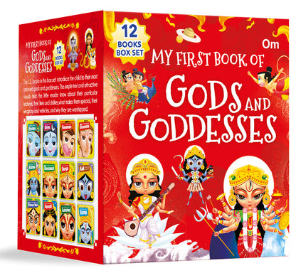 My First Book of Gods and Goddesses (Boxed Set) – Set of 12 Books | Illustrated Board Books on Hindu Mythology: Vaishno Devi | Krishna | Shiva | Ganesha | Hanuman | Lakshmi; for Ages 3+