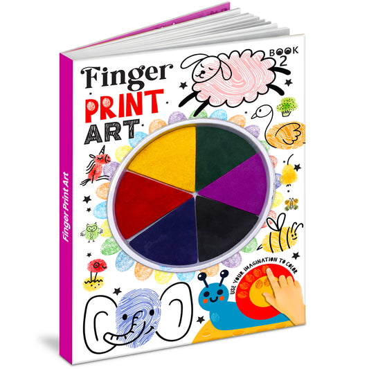 Fingerprint Art Book 2 – Fun Finger Painting Activity Book for Kids