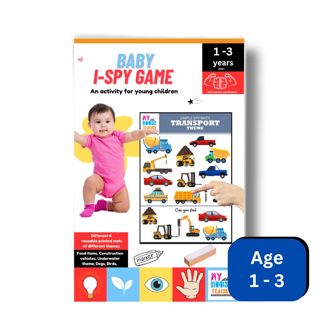 Ispy Busy Bag- Picture Search Reusable Mats Activity for babies and toddlers