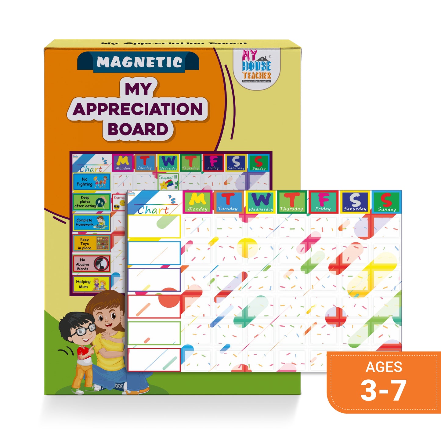 Magnetic My Appreciation Chart For Parents and Kids