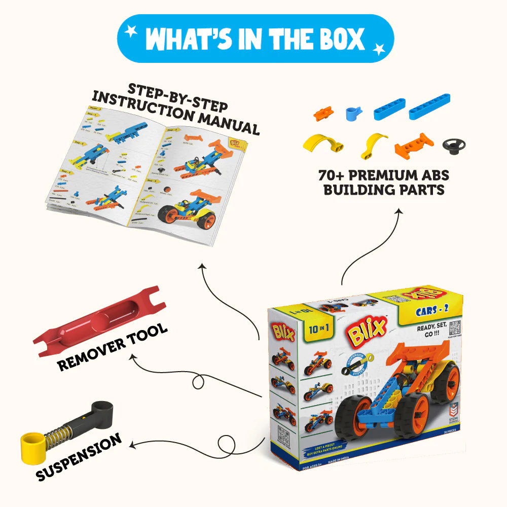 BLIX Cars-2 for 5+ Kids