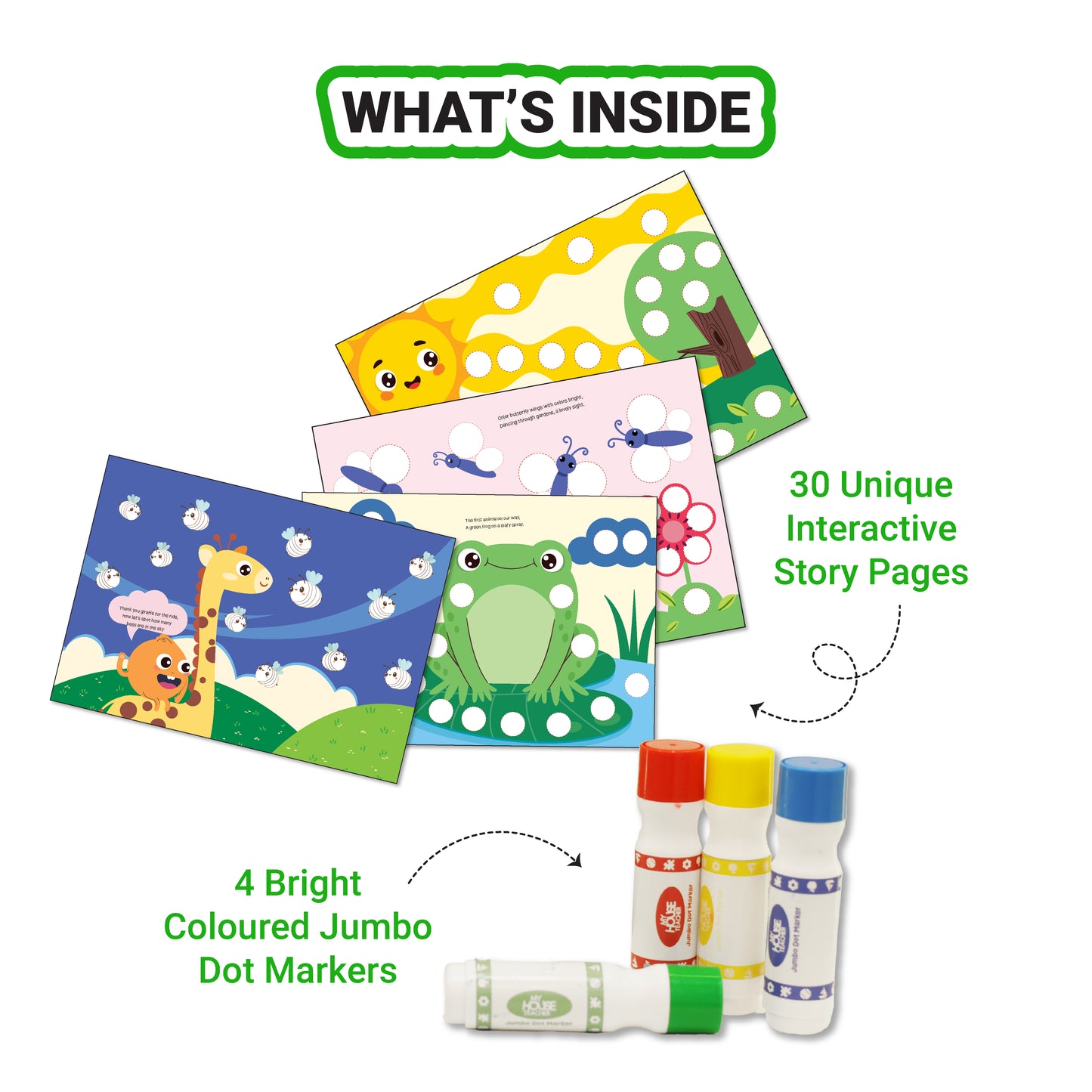 Blob goes to Zoo - Jumbo Dot Markers activity Set