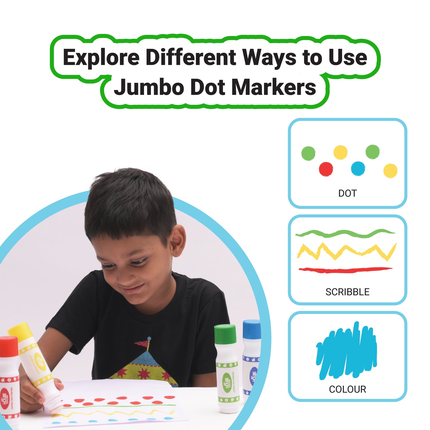 Blob goes to Zoo - Jumbo Dot Markers activity Set