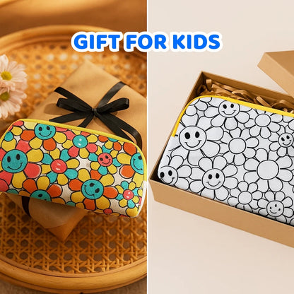 Canvas Pouch Painting Kit- Smiley Pouch Fun