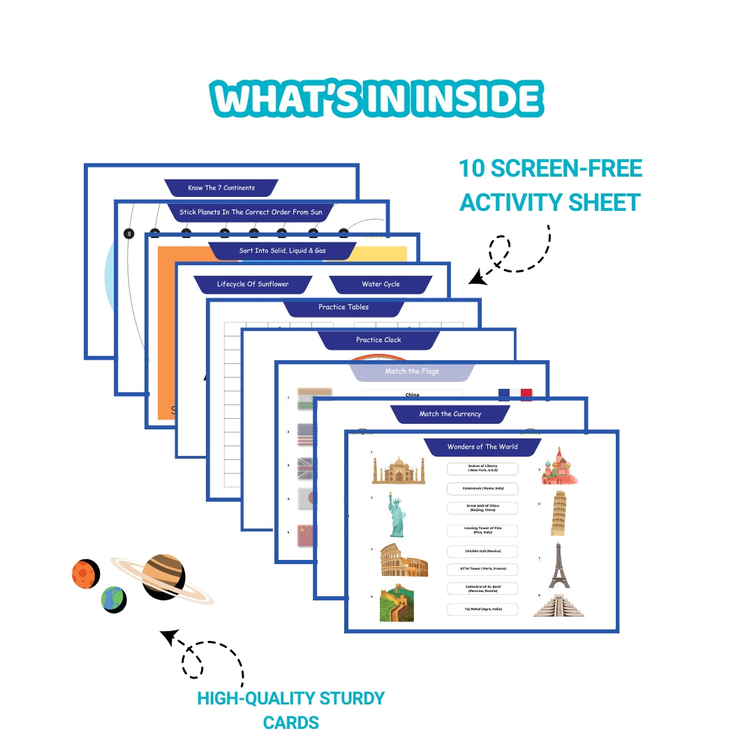 Knowledge Binder Book for 4 to 11 year kids