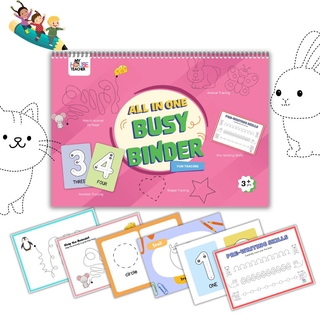 Fun Tracing Reusable Busy Binder Book - for kids above 3 years