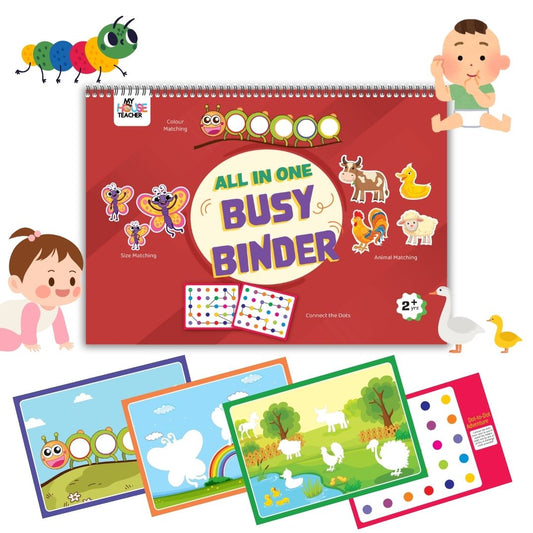 Two in One Busy Binder Book Set for 2 to 4 year toddlers