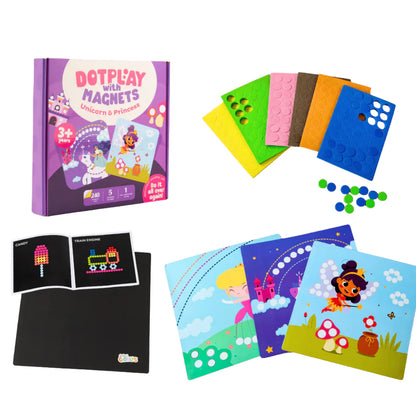 Magnetic Dot Art Fun Activity Reusable Set