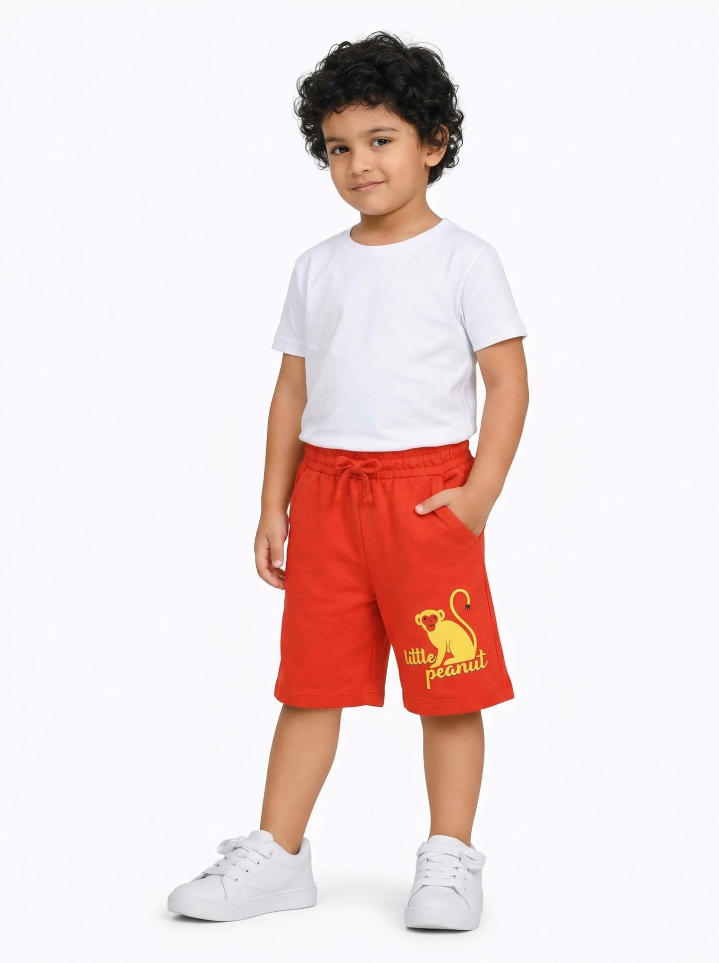 Little Peanut Monkey graphic toddler shorts