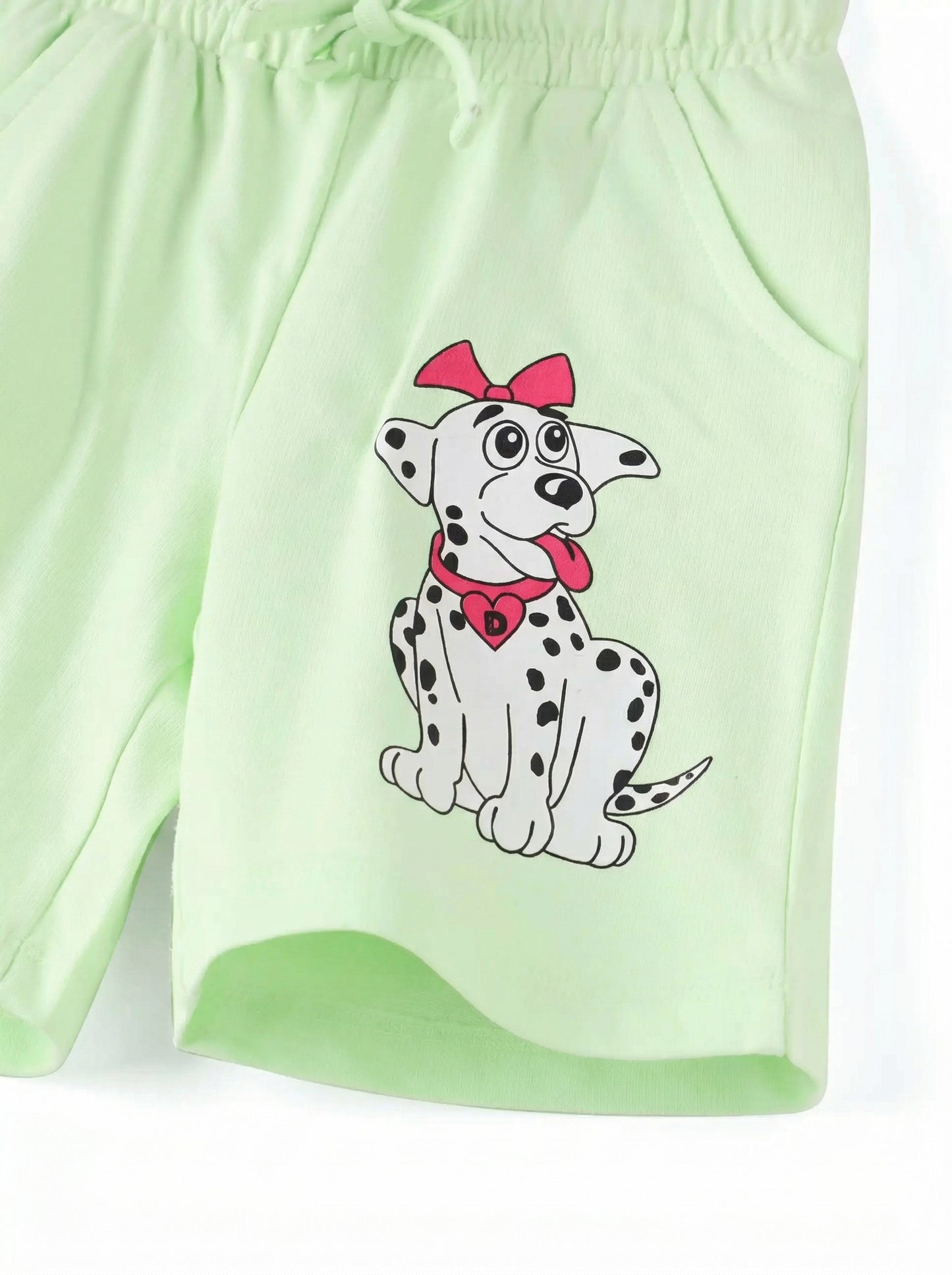 "MY LITTLE DALMATIAN" - Kid's Mint Green Dalmatian