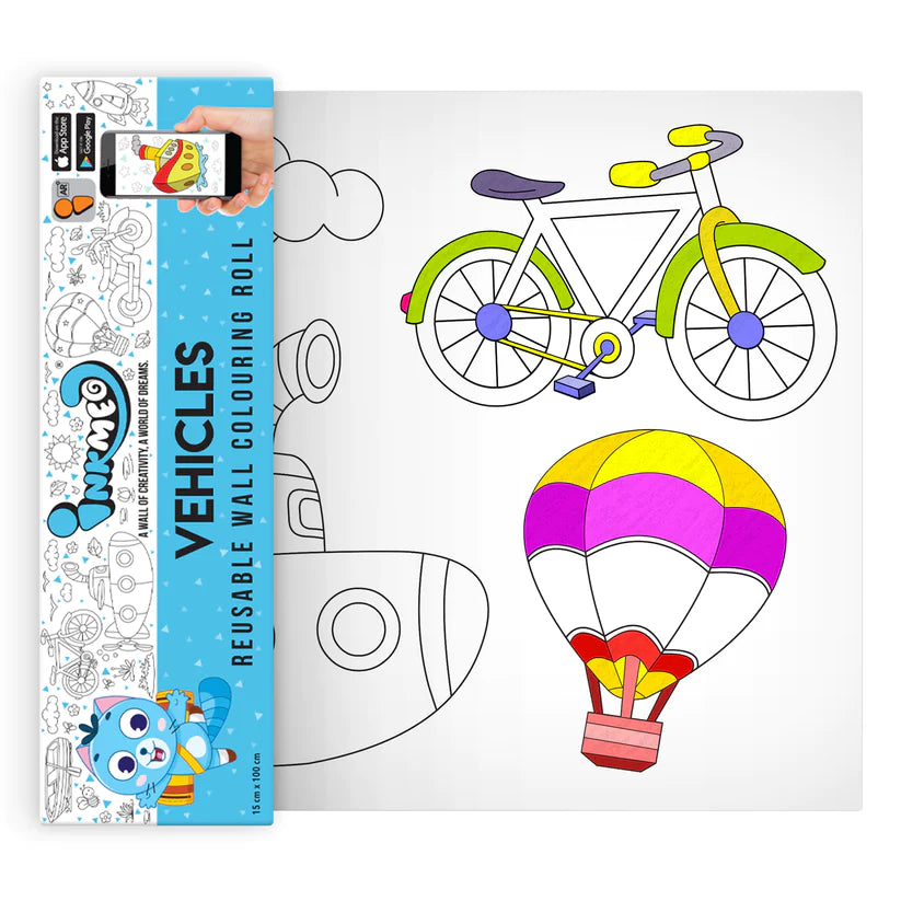 Vehicles Colouring Roll (6 inch)