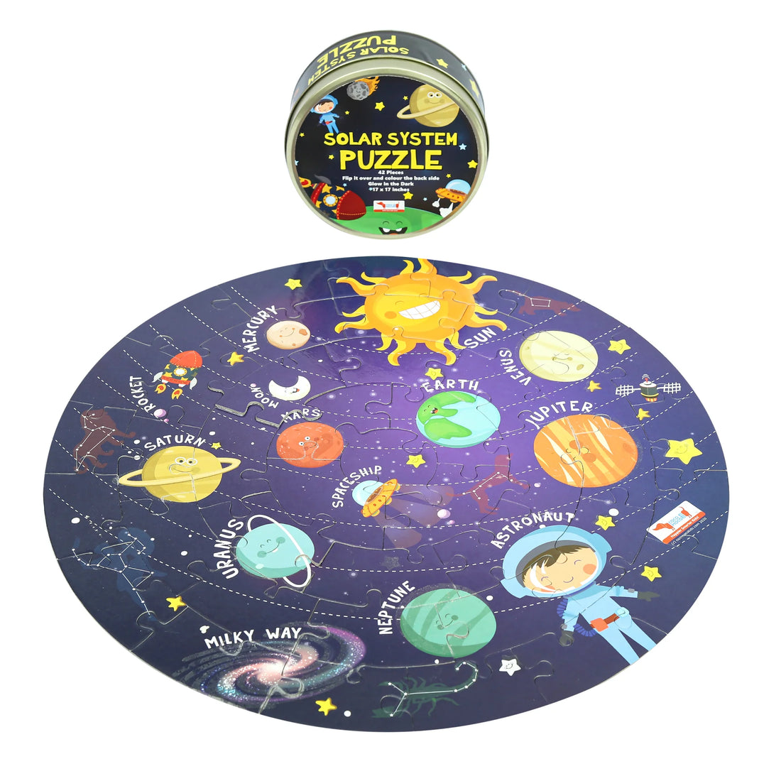 Solar System Puzzle - Glow in the Dark