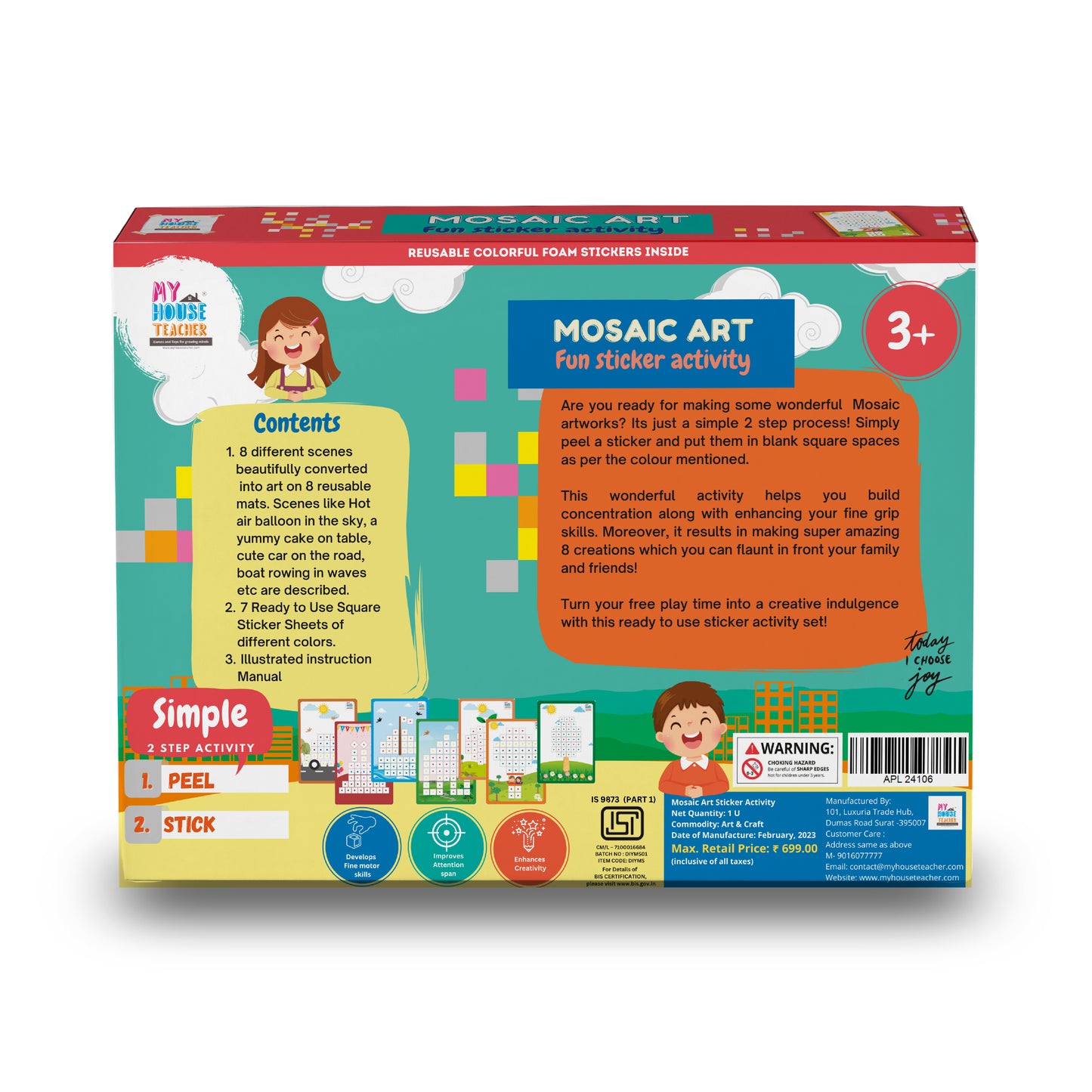 Mosaic Art Sticker Jumbo Activity