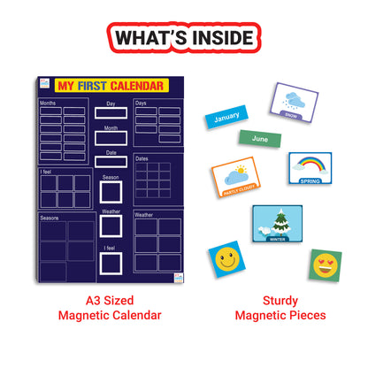 Magnetic My First Calendar Board For 3 years And Above