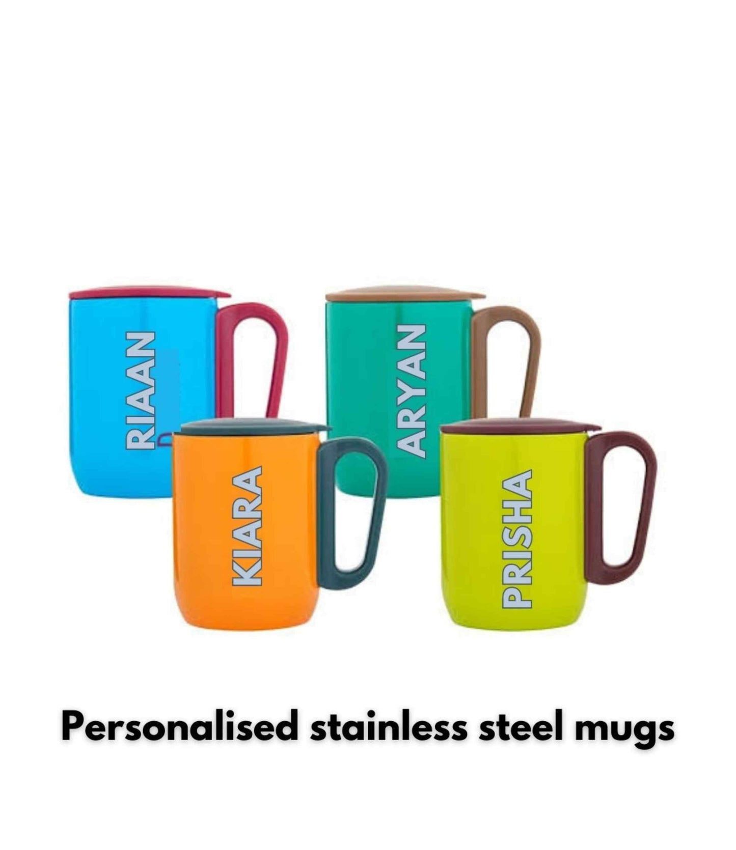 Personalised stainless steel mug