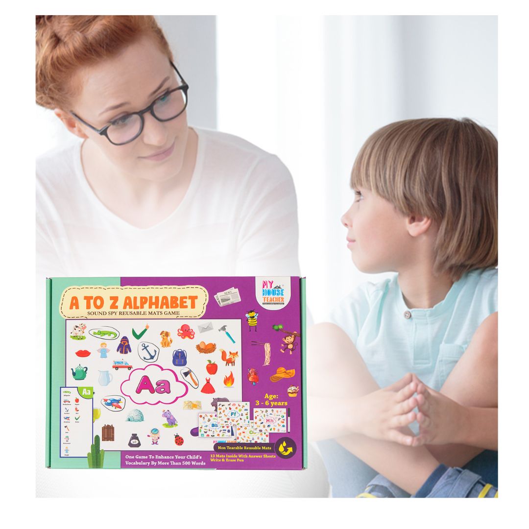 Alphabet A to Z Picture Search Activity with 26 Reusable Mats - Pack of 10