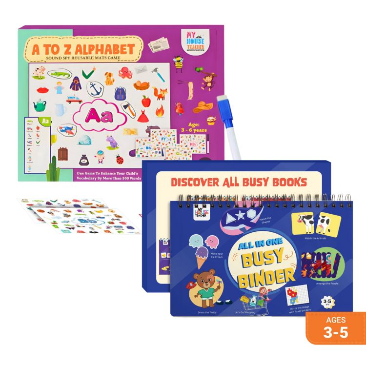 Alphabet A to Z Picture Search Activity with 26 Reusable Mats