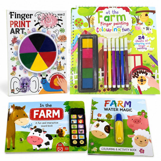4-in-1 Farm Discovery Activity & Sound Book Combo