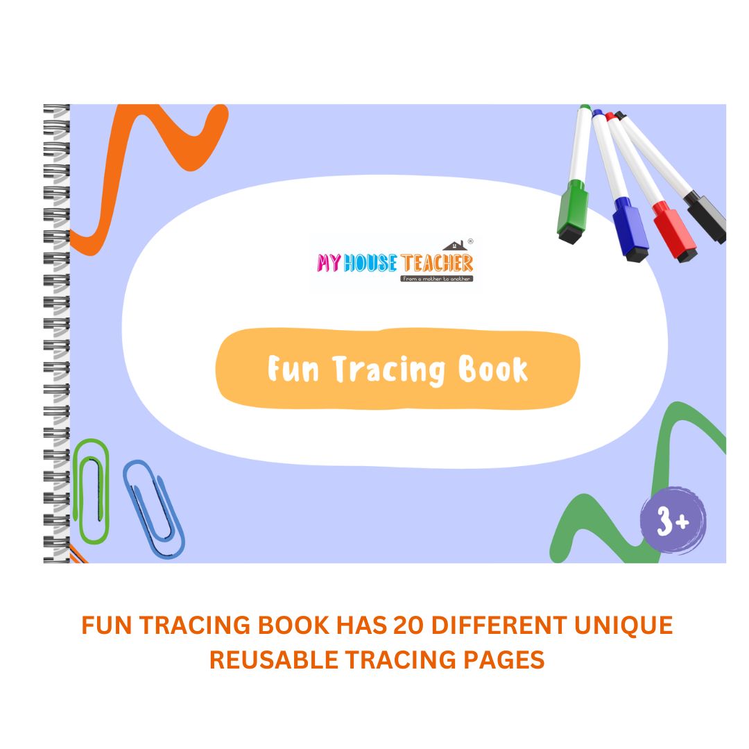 Fun Tracing Reusable Busy Binder Book - for kids above 3 years