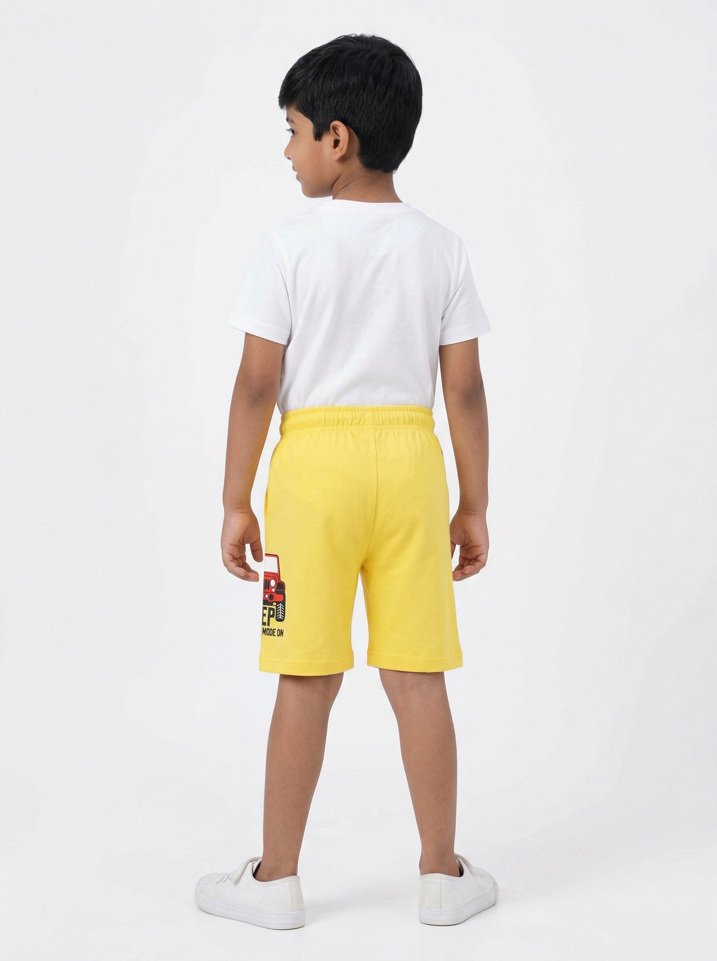 "Jeep Adventure Mode On" Infant & Toddler Boy's Shorts - Yellow