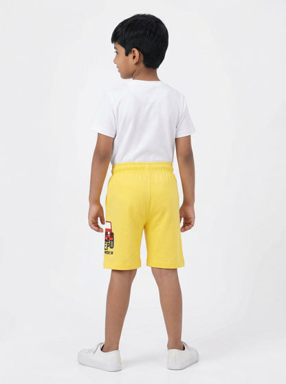 "Jeep Adventure Mode On" Infant & Toddler Boy's Shorts - Yellow