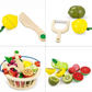 Magnetic Wooden Cutting Fruits – Food Play Toy Set with Basket